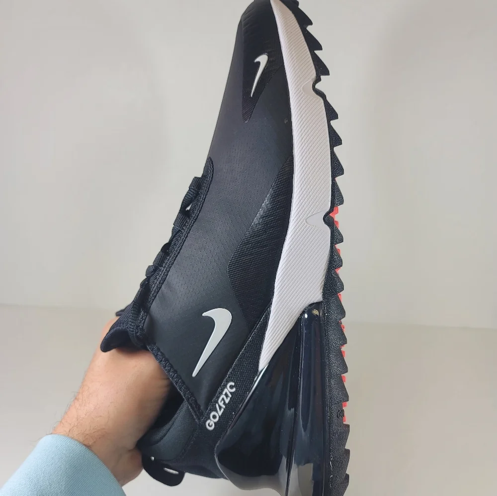 Nike Air Max 270 G Golf Shoes Black White CK6483-001 Men's Sizes New - Picture 6 of 9
